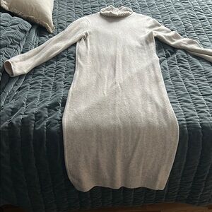GAP Cream Long Sleeve Sweater Dress